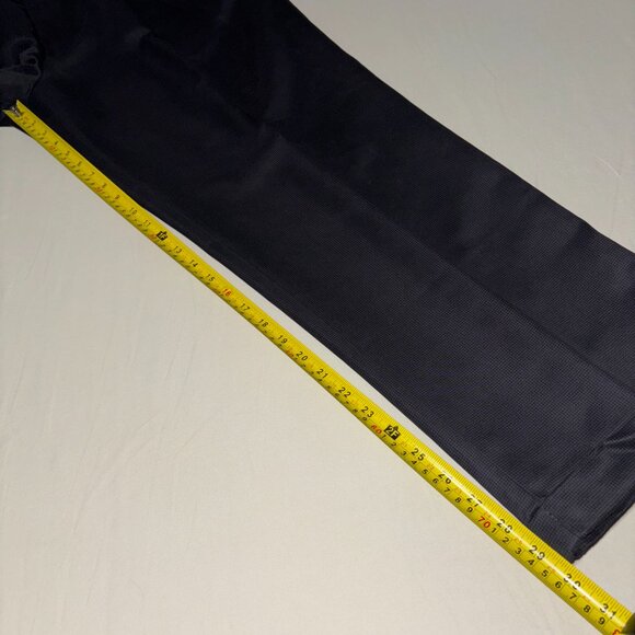 Perry Ellis Portfolio Men’s‎ Dress Pants 38x30 Gray Micro Check Pleated Cuffed - Picture 13 of 14